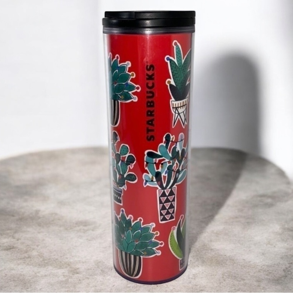 Starbucks cactus tumbler Christmas holiday succulent 2017 16oz